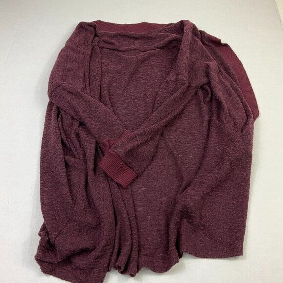 Urban Outfitters Silence + Noise Womens Cardigan Burgundy Red Knit Sweater Small - Picture 11 of 12